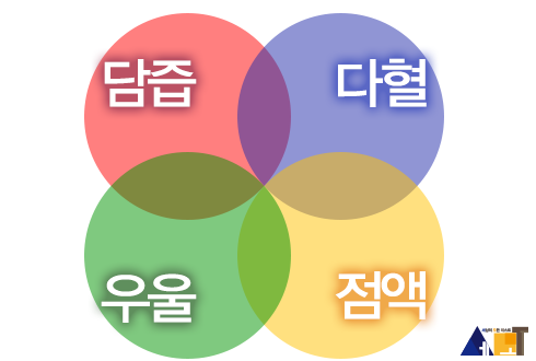 담즙,다혈,우울,점액 기질